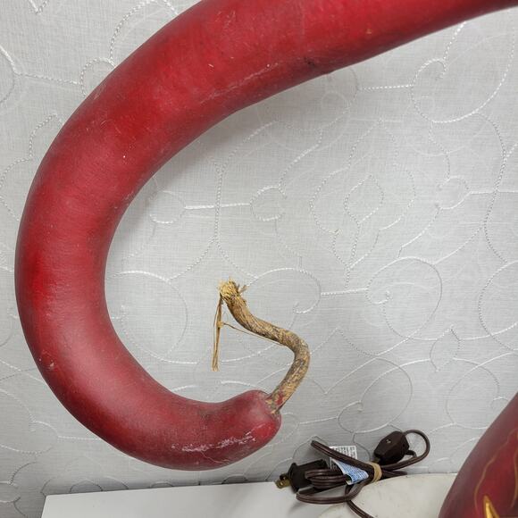 Hand Painted Lighted Santa Gourd Large 17” Holiday Christmas Folk Art Primitive - Picture 5 of 16